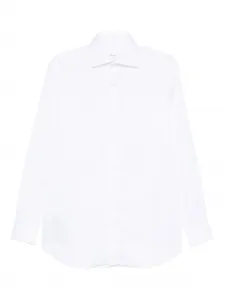 Рубашка с длинными рукавами на пуговицах Brioni, белый