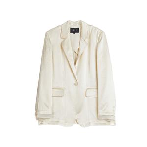 ELLE Пиджак деловой костюм женский бежевый желтый