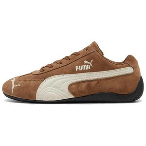 Архивная футболка Speedcat Haute Coffee Frosted Ivory с логотипом на языке PUMA, цвет кофе/экрю