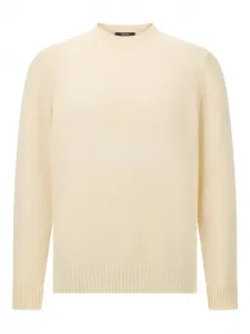 Джемпер с круглым вырезом Boggi Milano, белый