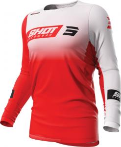 Shot contact scope motocross jersey, Red/White