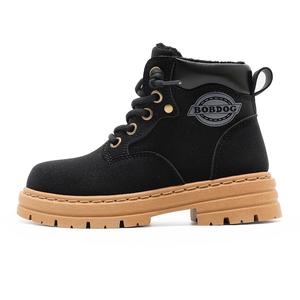 Нескользящие, износостойкие, теплые детские ботинки BOBDOG, черный