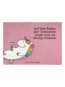 Mr. & Mrs. Panda Головоломка: единорог с цветочным узором на хвосте и надписью белого цвета