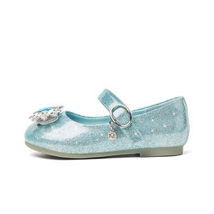 Коллекция мерцающей обуви. Детская кожаная обувь для дошкольников. Snoffy, синий