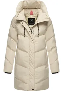 Полупальто Ragwear "Авелин", стеганое женское зимнее пальто, цвет Ecru