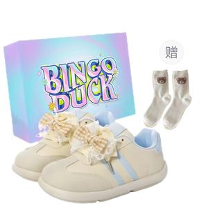 BINGO DUCK Женские противоскользящие низкие скейтерские кроссовки Yellow Blue+Эксклюзивная коробка для обуви+Подарочные носки, цвет Yellow Blue+Exclusive Shoe Box+Gift Socks