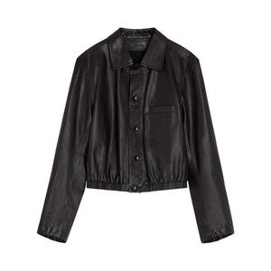 Куртка Lemaire Soft Leather Blouson 'Black Cherry'