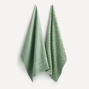 Комплект из 2 хлопковых кухонных полотенец Kichy El Corte Inglés, зеленый