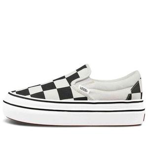 Кроссовки super comfycush slip-on 'big classics checker' Vans, черный