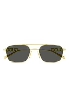 Солнцезащитные очки Gucci Eyewear в оправе «навигатор», золотой