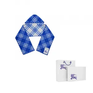Burberry Шерстяной вязаный шарф унисекс синий, Blue