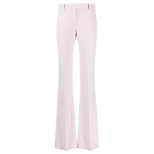 Расклешенные брюки из крепа Alexander McQueen, розовые
