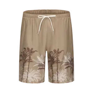 Мужские шорты для серфинга 100 eco 20" - PALM BEIGE OLAIAN