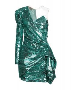 Мини-платье Elisabetta Franchi, зеленый