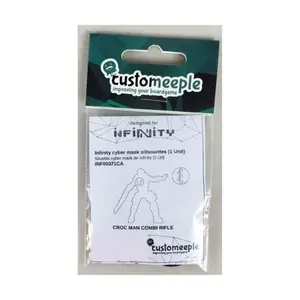 Силуэты кибермасок - комбинированная винтовка человека-крокодила, Infinity - Tokens, Markers & Templates (Customeeple)