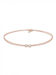 Elli Колье в виде символа бесконечности из серебра 925 пробы с отделкой под розовое золото