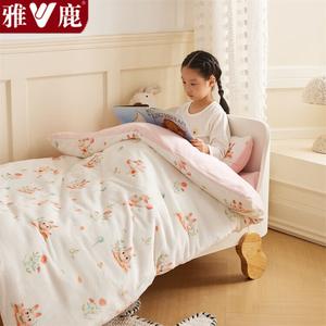 Yalu Детское одеяло 120х150 см, вес 2,25 кг, молочный флис, съемный чехол, класс А