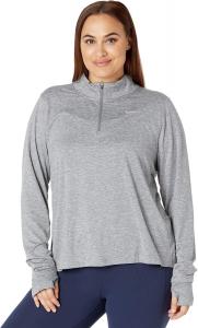 Nike Element Top 1/2 Zip (размер 1X-3X), Smoke Grey/Light Smoke Grey/Reflective Silver