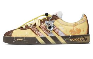 Кроссовки для скейтбординга VL Court 2.0 с сетчатым эффектом, клетчатые, износостойкие, нескользящие, унисекс Adidas Neo, Yellow Brown