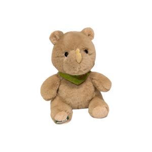 Плюшевая кукла с мультяшными животными бегемот и носорог, милые со шарфом, высота 25см/35см/50см KUKADI