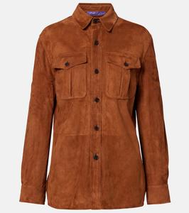 Ландри замшевая рубашка Ralph Lauren Collection, Cognac