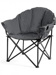 COSTWAY Складной мягкий кемпинговый стул серого цвета