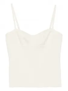 Топ-корсет фактурной вязки Soft Goat, белый