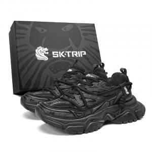 Кроссовки Crossbow Series Bow And Crossbow Set 5 Cushioned Wear-Resistant Height Increasing Low-Top Chunky Sneakers Men's SK.TRIP, Jet Black