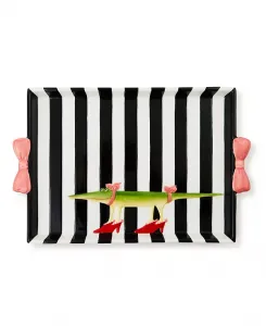 Пейшенс Брюстер Глория поднос из аллигатора Mackenzie-Childs, multi