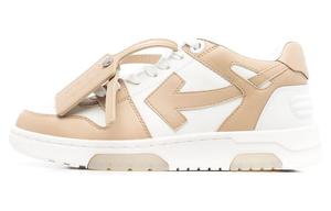 Кроссовки OFF-WHITE Out Of Office OOO Low Tops White Tan Women's