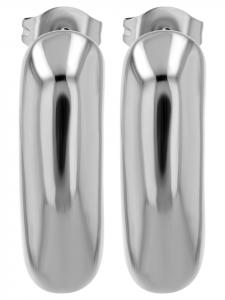 Adeliás Женские серьги - Серьги-гвоздики из нержавеющей стали серебристого цвета