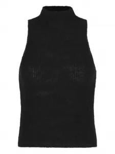 Топ с высоким воротником Amomento, черный