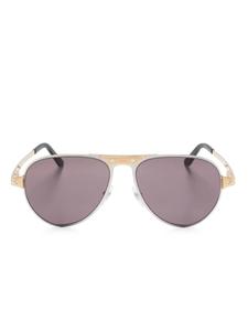 Солнцезащитные очки Santos De Cartier Cartier Eyewear, серебряный