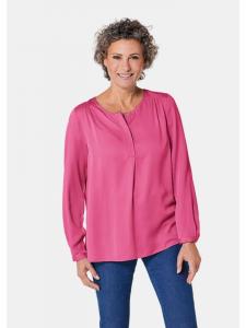 Короткий размер: Блузка, блузка без застежки с модным воротником цвета камелии. GOLDNER