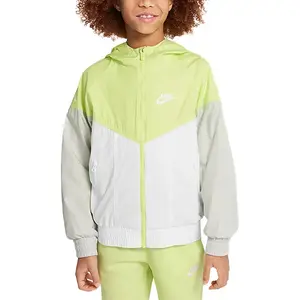 Nike Куртка Sportswear Windrunner Stain Repel Lemon Yellow/White/Photon Gray