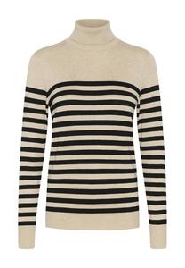 Джемпер LIZZA STRIPED ROLL NECK Kaffe, бежевый
