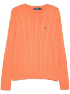 Polo Ralph Lauren свитер с вышивкой Polo Pony, оранжевый