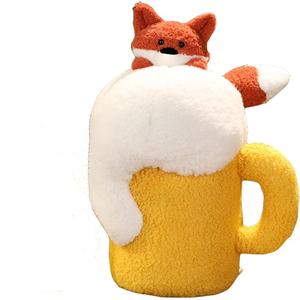 Креативная плюшевая игрушка корова и лиса, высота 38 см FKOFR