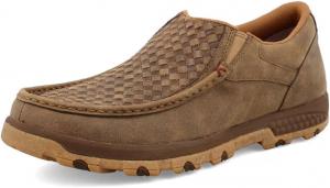 Мокасины Twisted X Men's Slip-On для вождения с мягким носком и технологией CellStretch, Bomber & Checkered Vamp