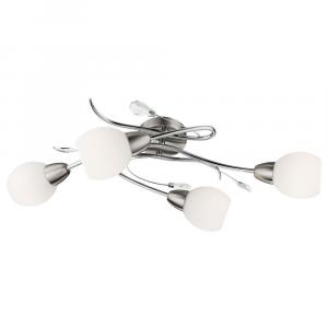 Globo Lighting Светодиодный потолочный светильник LILLY, хромированный, серебристый