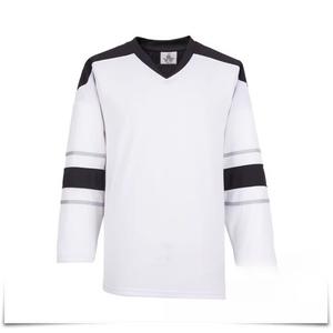 He Jiagong Новая хоккейная форма 2024, тренировочная экипировка для хоккея, белая с черными полосами, размер XS