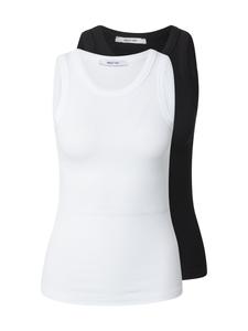 Топ ABOUT YOU Lola, черный/белый