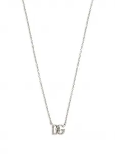 Колье с логотипом DG DOLCE & GABBANA, серебяный