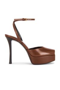 La Scandale Сандалии Saint Laurent, Aesthetic Brown