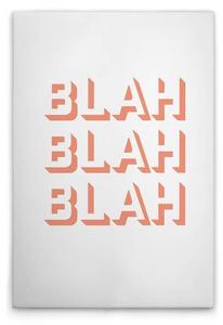 Картина на холсте A.S. Création Blah4 цвет orangerosaweiss