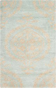 Ковер SAFAVIEH, 61 x 92 см, Soho Collection Blue / Beige SOH703A ручной работы из премиальной шерсти и вискозы