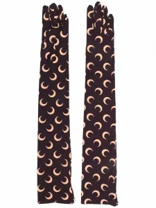 Перчатки Second Skin с принтом Crescent Moon Marine Serre, коричневый