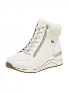 Remonte Белые ботинки на шнуровке