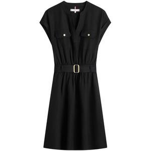 Женское платье с коротким рукавом Tommy Hilfiger, черный bds