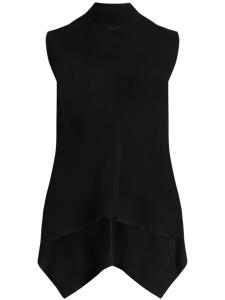 Блузка без рукавов с высоким воротником Karl Lagerfeld, черный